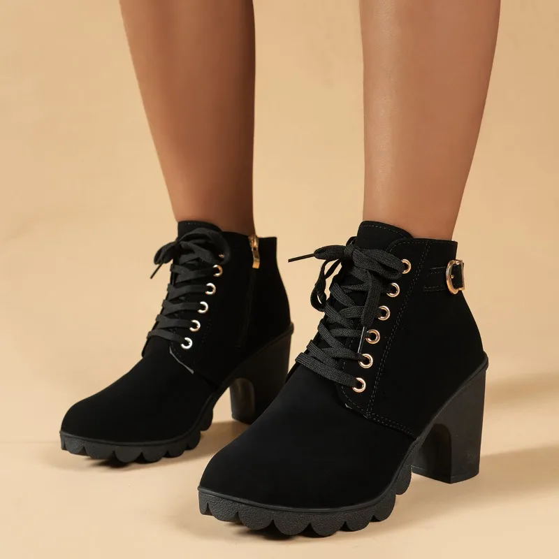 botas-modernas-com-fivela-de-cinto-para-mulheres-laco-cruzado-botas-nuas-solidas-plus-size-nova-moda-venda-quente-2024