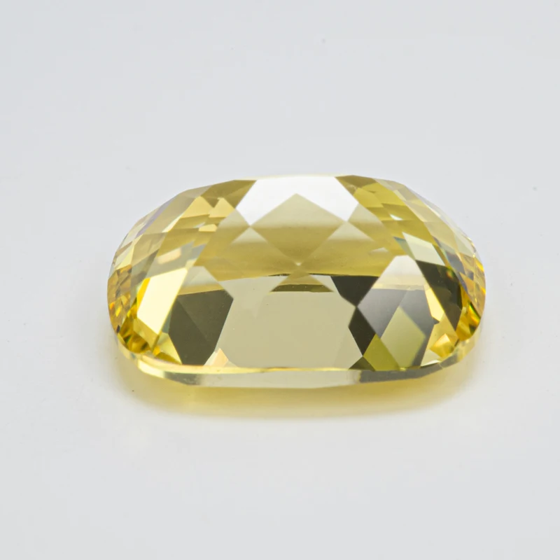 Lab Grown Yellow Colour Sapphire Rectangular Cushion Shape VVS1 Charms DIY Jewelry Making Material Selectable AGL Certificate