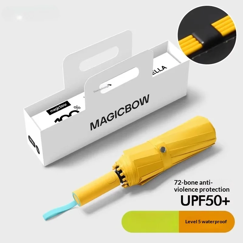 

Women's Automatic Folding Umbrella - Large Size, Dual-Use Sun & Rain, UV Protection Anti-UV Sun Umbrella