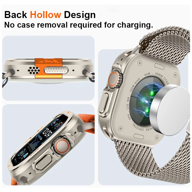 Titanium Case For Apple Watch Ultra 11 10 9 8 7 6 Se Metal Armor Drop Resistant Protective Cover For iWatch 44mm 45mm 46mm 49mm image 5