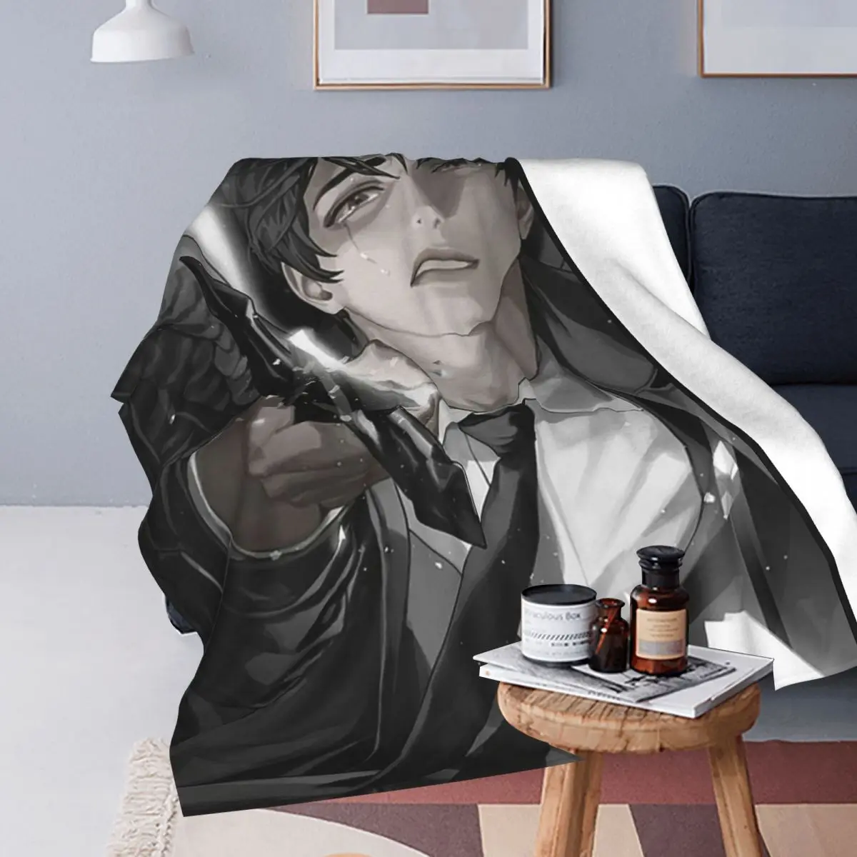 Omniscient Readers Viewpoint Kim Dokja Anime  Blankets Soft Warm Flannel Throw Blanket Bedding for Bed Travel Home Sofa