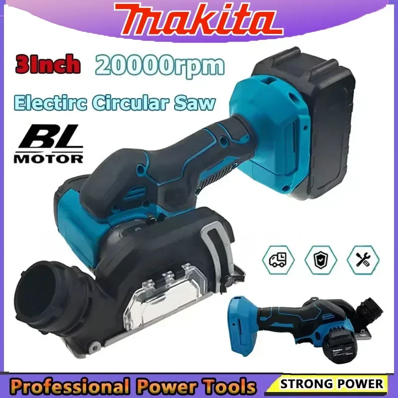 

Аккумуляторная угловая шлифмашина Makita 18В, 19500 об/мин, 3 дюйма, для резки плитки, дерева, пластика