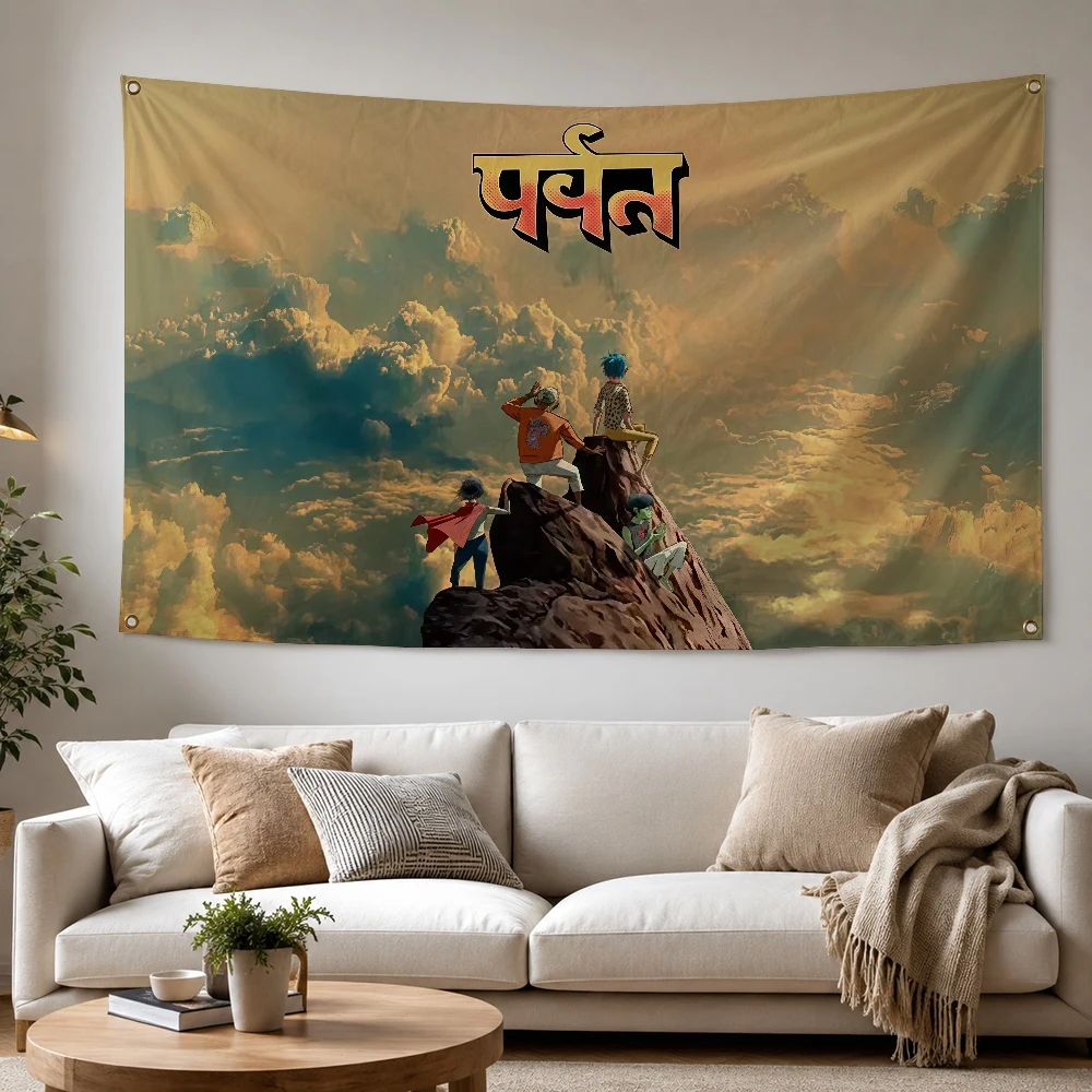 Rock Band G-Gorillaz Outdoor Flag for Home Camping Party Club Decor Garden Yard Wall Hanging Banner