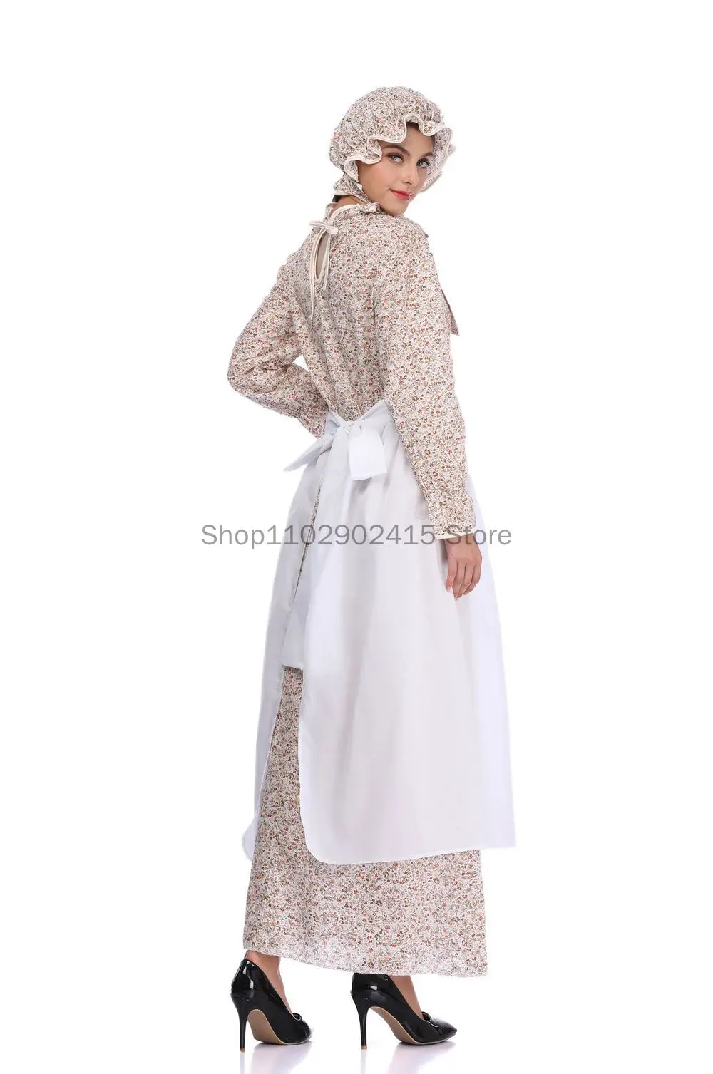 Fairy Tale Little Red Riding Hood Wolf Grandmother Costumes Cosplay Girls Woman Halloween Party Stage Pastoral Farm Fancy Dress