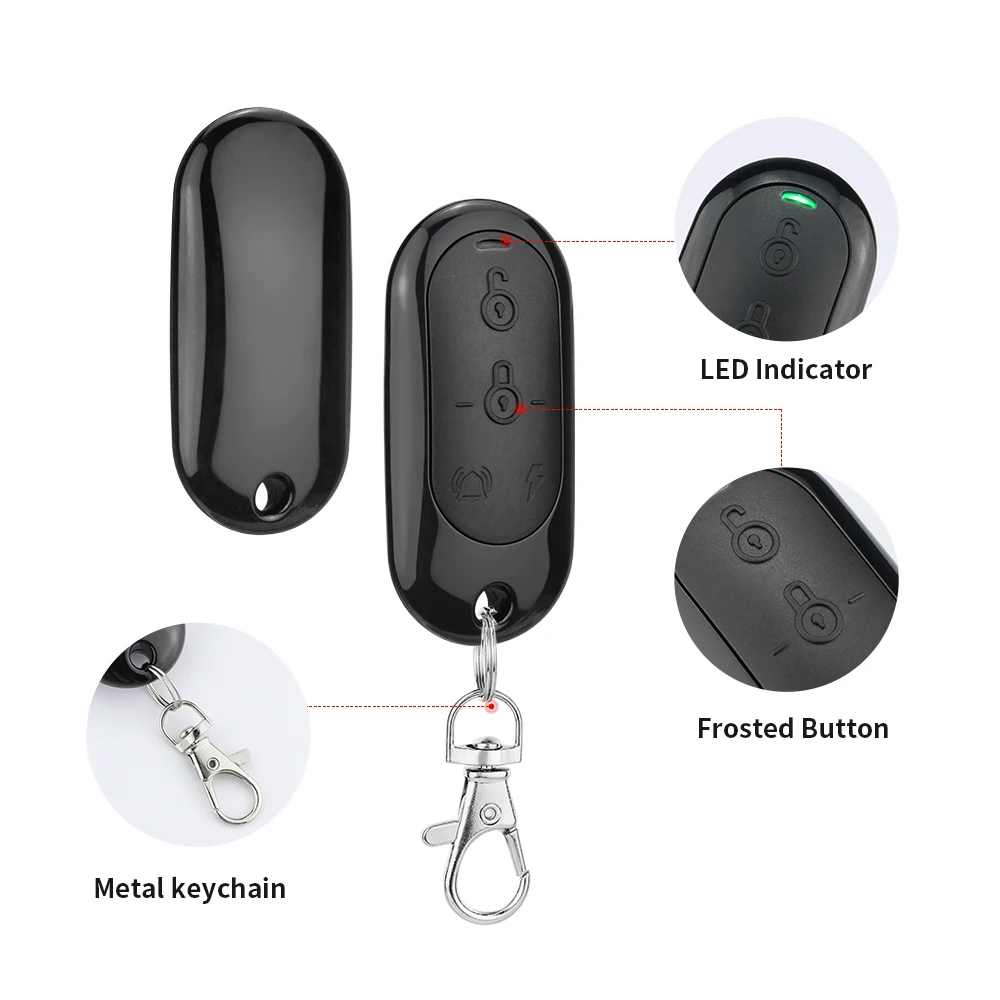 250 MHz-915 MHz Mehrfrequenz-Garagentor-Fernbedienung RF 4CH Duplikator 868 MHz 433 MHz Festcode-Sender für Alarmsystem