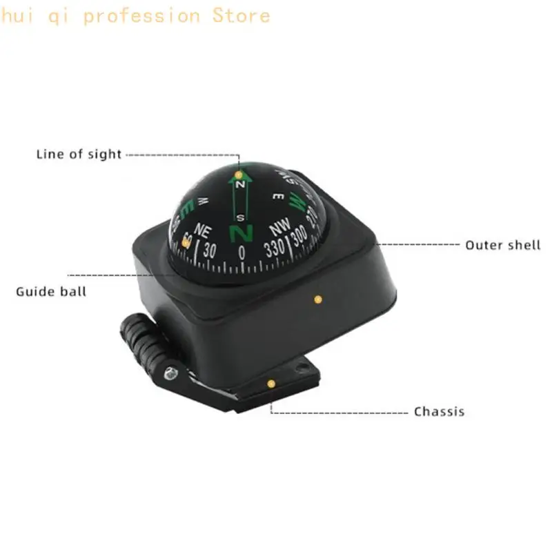 Weatherproof 360 Rotating Dashboard Guidance for Vehicle Direction Positioning H8WE
