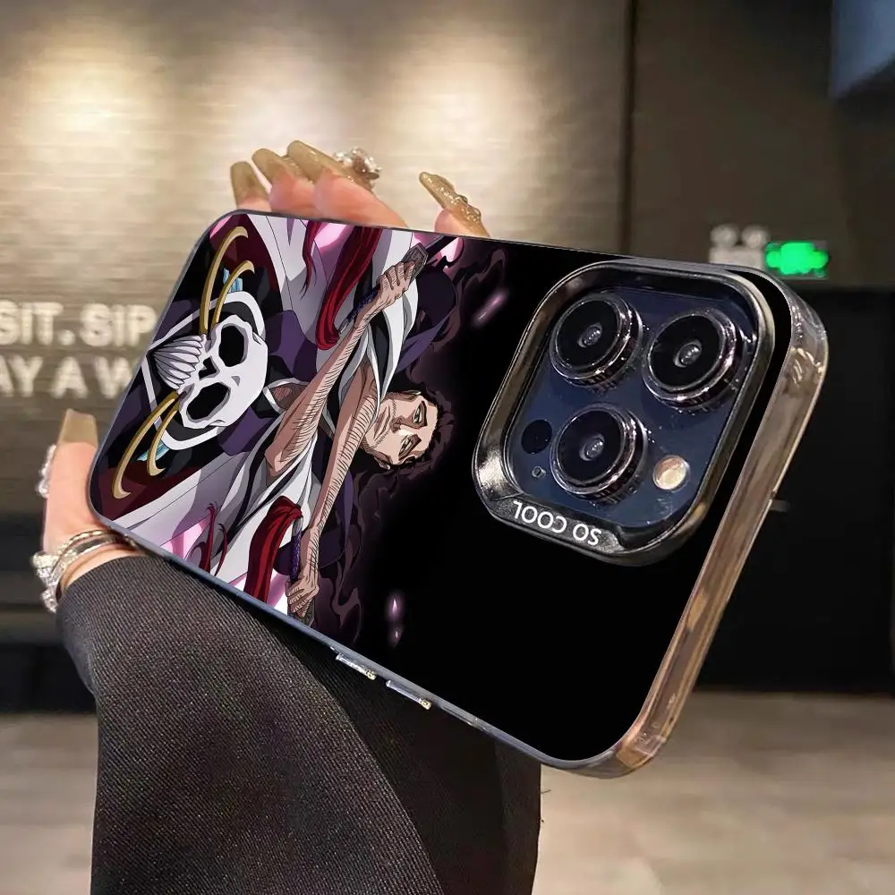 

Bleach Kyouraku Shunsui Phone Case for iPhone 16 15 14 13 12 11 X XR XS 8 7 Pro Max Plus Translucent Colour Protective Pretty