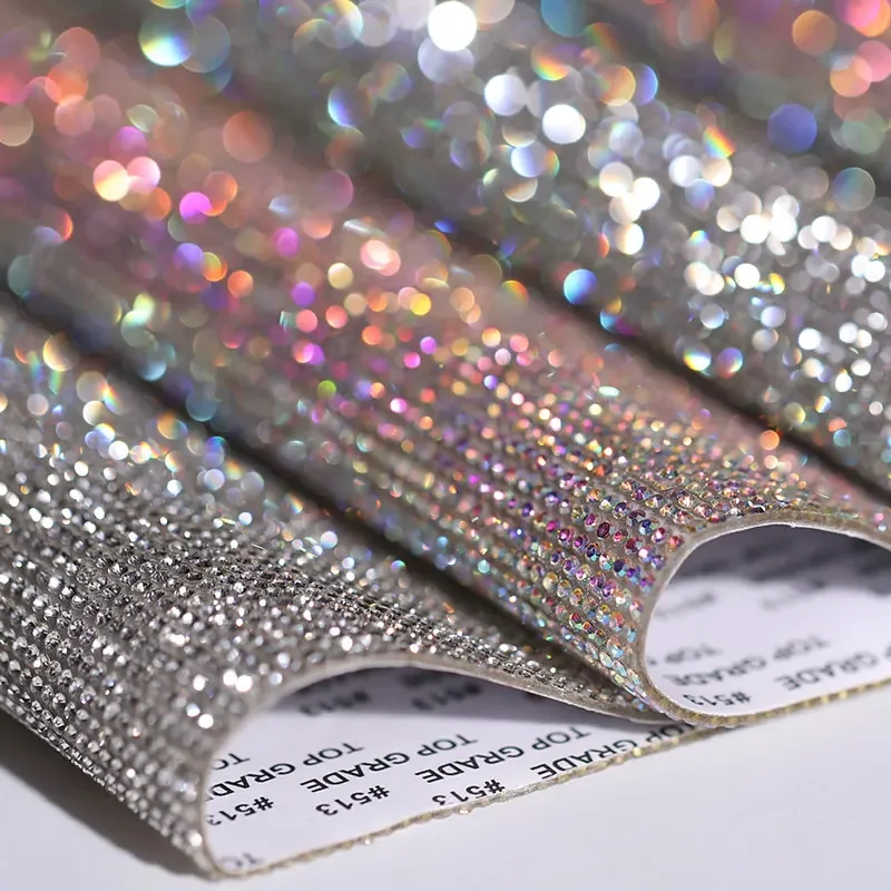 Crystal Diamond Sticker Rhinestone Strip Self Adhesive Ribbon DIY Handmade Car Phone Decorate