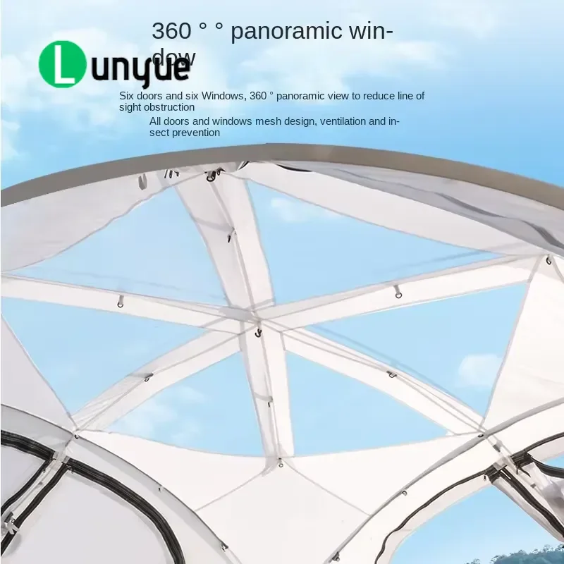 Large Space Multiplayer Modern Starry Sky Tent Lightweight Oxford Fabric Rainproof Sunscreen For Outdoor Camping Hiking
