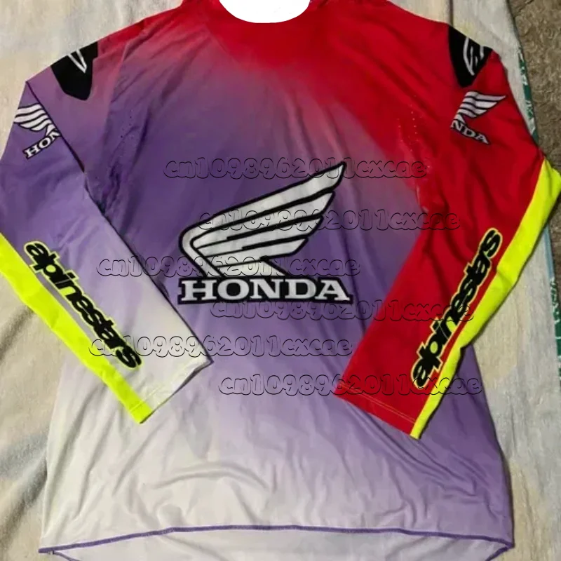 

Классическая мужская футболка с длинными рукавами Honda, потертая, в стиле ретро, для велоспорта, пешего туризма, фитнеса, повседневный топ в спортивном стиле