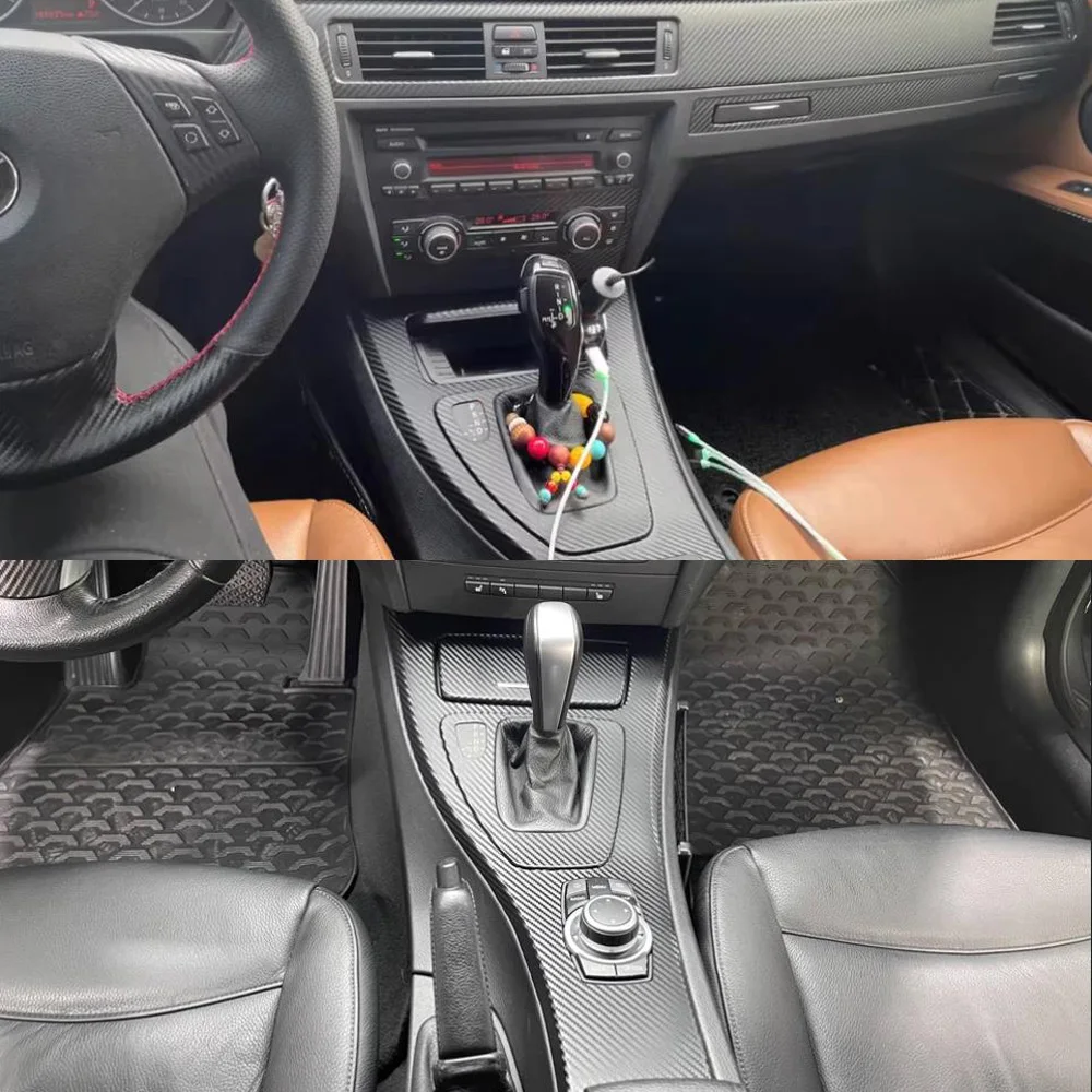 

For BMW 3 Series E92 2005-2012 Car-Styling 3D/5D Carbon Fiber Car Interior Center Console Color Molding Sticker Decals Parts