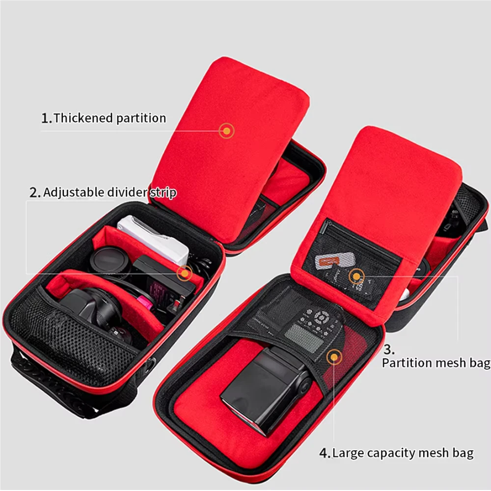 Hard EVA Camera Storage Case for Cn R62 R8 for Nk Z6 Z5 ZF for Sn A7C2, with Thickened Hard Shell, Portable Travel Carrying Box