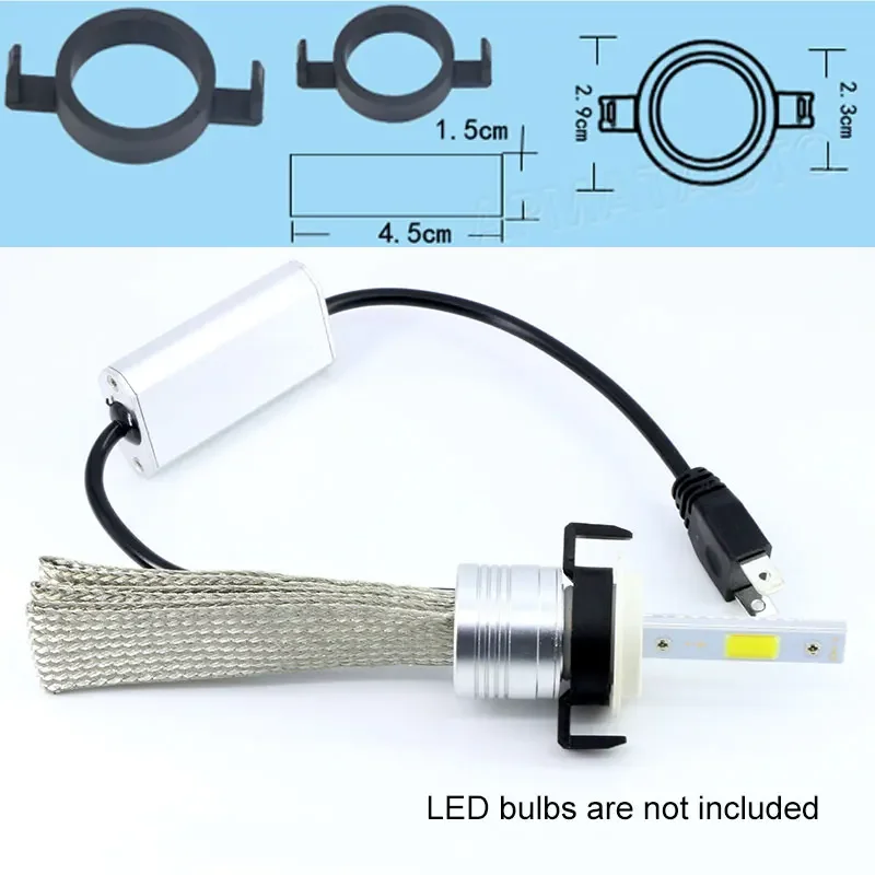 10pcs H7 LED Car Headlight Adapter Base Adapters Holders for FORD MONDEO for PEUGEOT 508,2008,3008 for CITROEN C5,DS5,DS6 etc