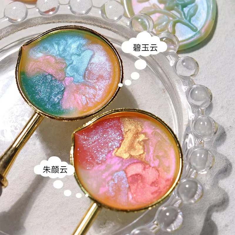 Vintage pieczęć koraliki na karty do scrapbookingu, pogoda biała chmura tęczowy wosk pieczęciowy, koperty, zaproszenia ślubne prezent