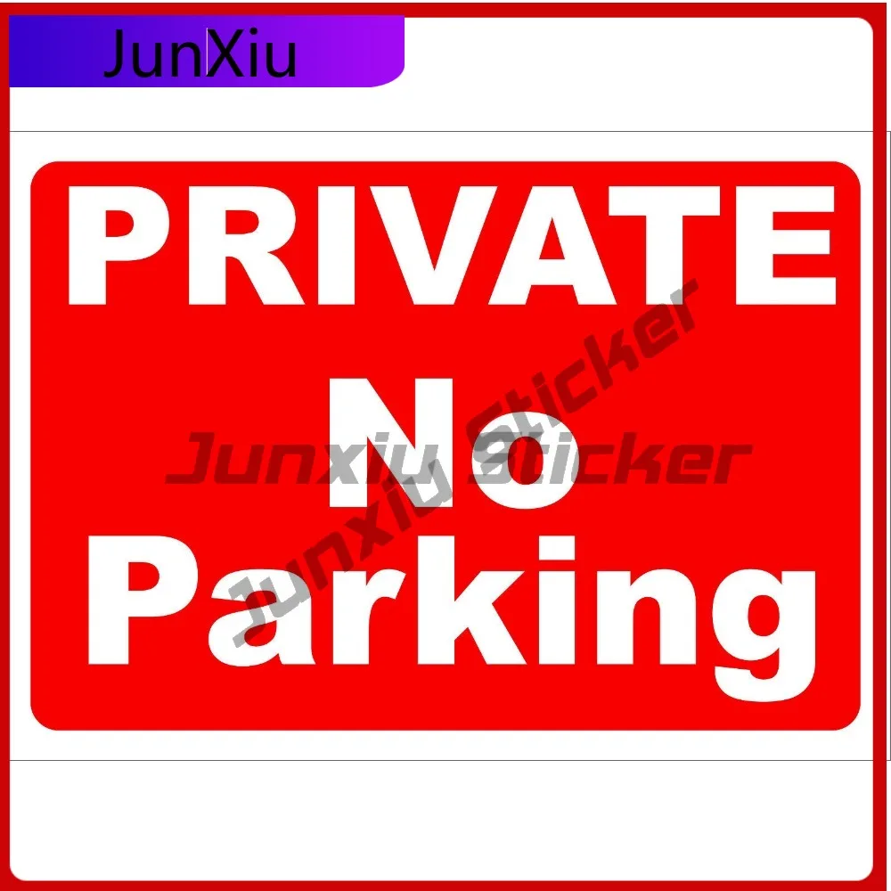 

PRIVATE NO PARKING Cute Top Quality Scratch Resistant Classic Truck Decal Waterproof Vinyl Car Laptop Window Bumper Auto