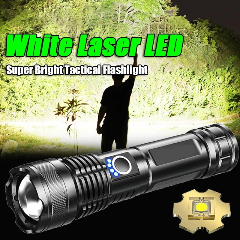 XHP70 Super Powerful Rechargeable Led Flashlight Variable Focus 30W Torch Tactical Lantern Long Shot Torch for Camping Emergency