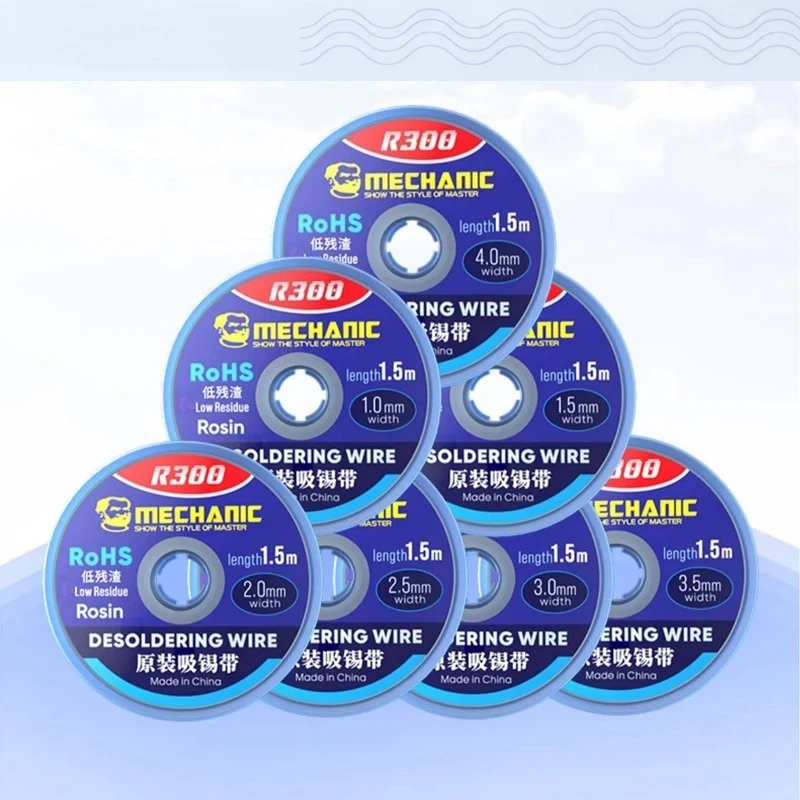 MECHANIC R300 Desoldering Mesh Braid Solder Wick Wire for Mobile Phone Computer PCB Welding Tin Remover BGA Repair Tools