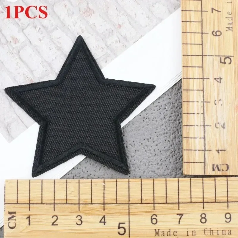 

Черная саржевая нашивка, наклейка, компьютерная вышивка, глава для мальчика, алмазная гладильная пентаграмма, вышивка, тканевая наклейка