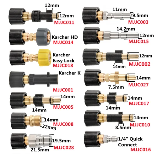 Imagen 2 del producto MJJC lanza de espuma para nieve PRO 2,0 lavadora de coche de alta presión Compatible con vari adaptadores 1,2 L boca grande botella antifugas cañón de pistola de espuma