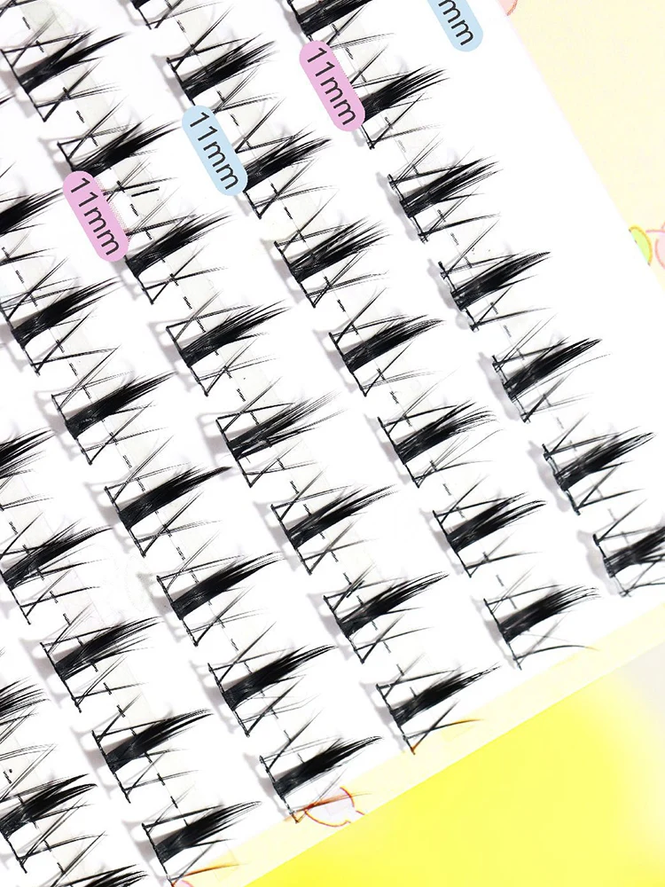 Dream Deer Cloud  False Eyelashes 120 Clusters Mixed Size Chinese Makeup Natural Manga Lashes Mink Eyelashes Natural