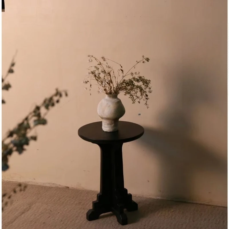 Luxury modern natural solid wood round furniture, sturdy and elegant, suitable for living rooms and villas