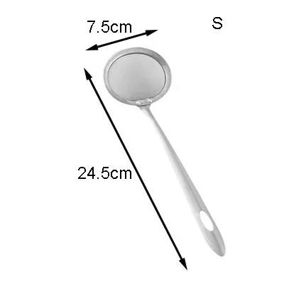 Kitchen Multi-functional Filter Stainless Steel Fine Mesh Colander Sifter Soup Fat Oil Skimmer Strainer Spoon Kitchen Gadgets