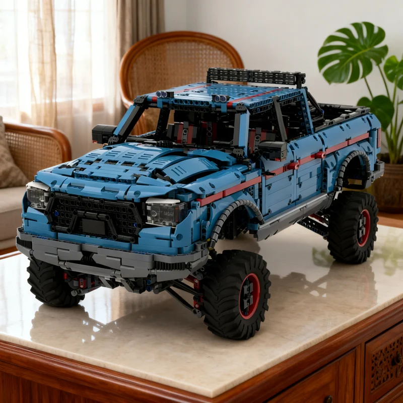 

5064 детали MOC Dodge RAM Extreme Offroad: Техническая модель-конструктор, Рождественский подарок, Игрушка, Креативная идея для самостоятельной сборки, Кирпичики