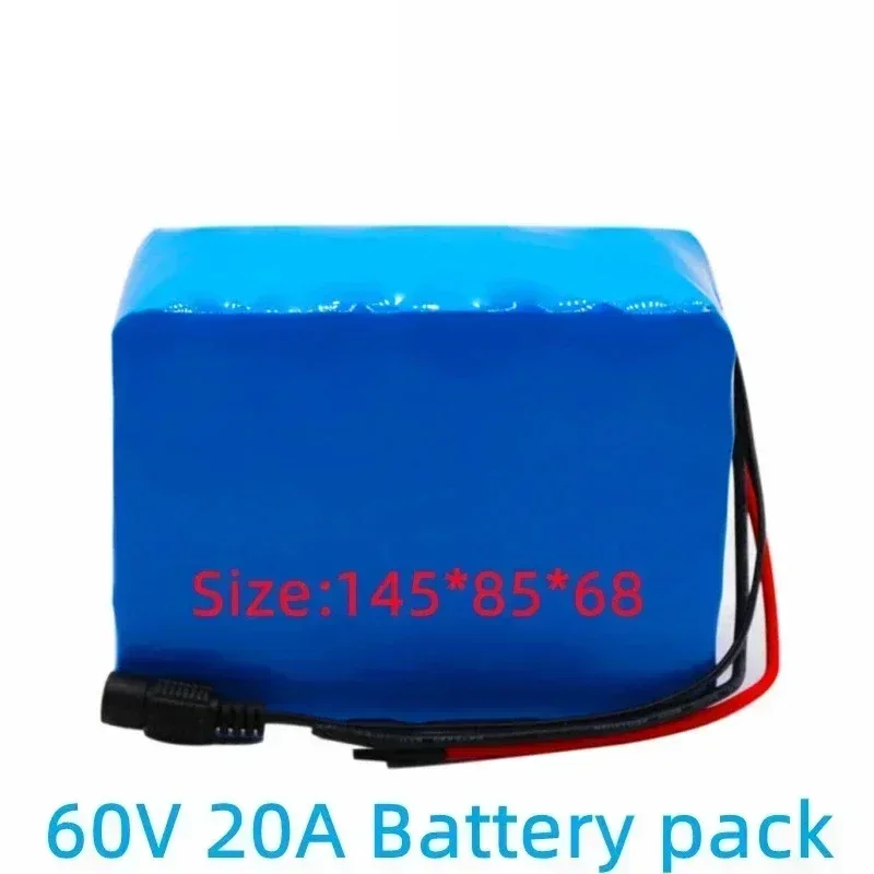 

60V 16S2P 20Ah 18650 литий-ионный аккумулятор 67,2 V литий-ионный 20000mAh с 30A BMS 750W 1000 Вт