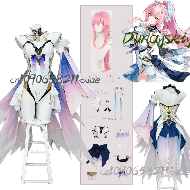 

Костюм для косплея Wuthering Waves Aemeath, парик, аксессуары, платье, перчатки, сексуальный, высококачественный, для повседневной носки, вечеринок, карнавалов, ролевых игр, женский косплей