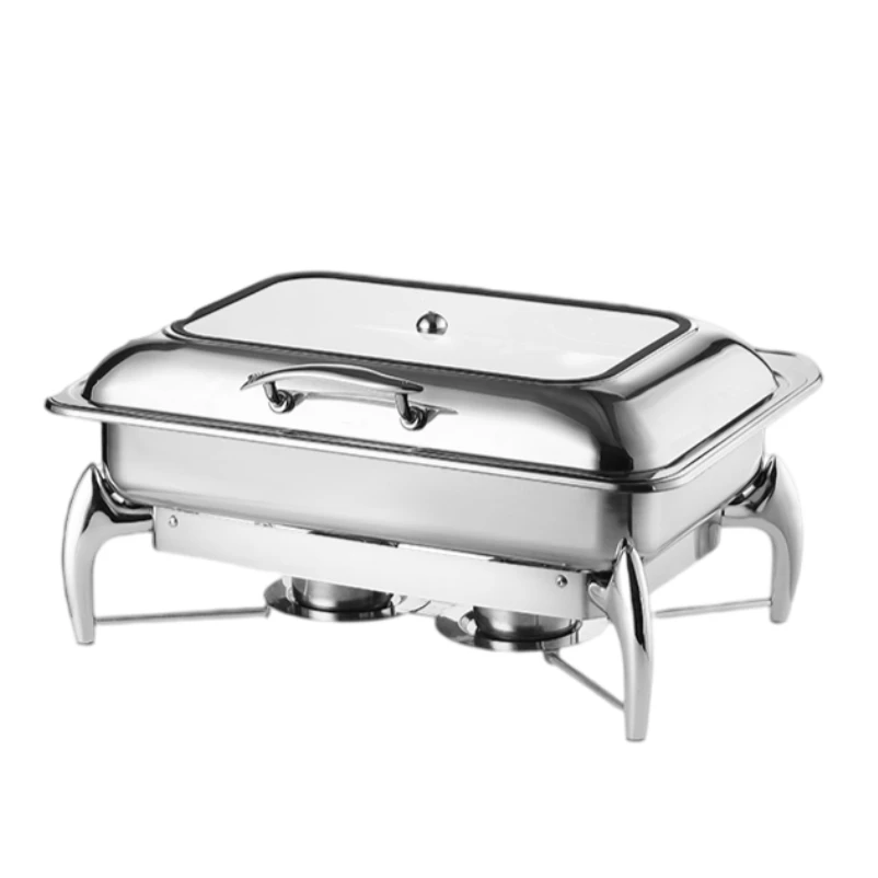 

Rectangle fuel heating chafing dish Wholesale Fine Quality Catering Set Gold Buffet Server Food Warmer Luxury Chafing Dishes