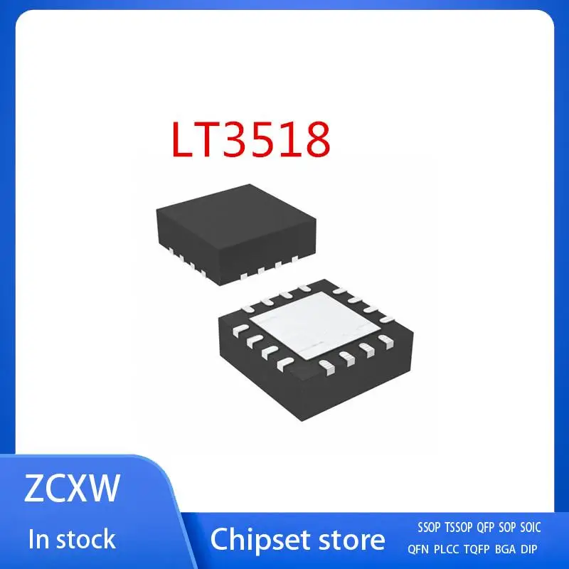 New 2Pcs/Lot  LT3518   LT3518EUF#TRPBF   QFN16