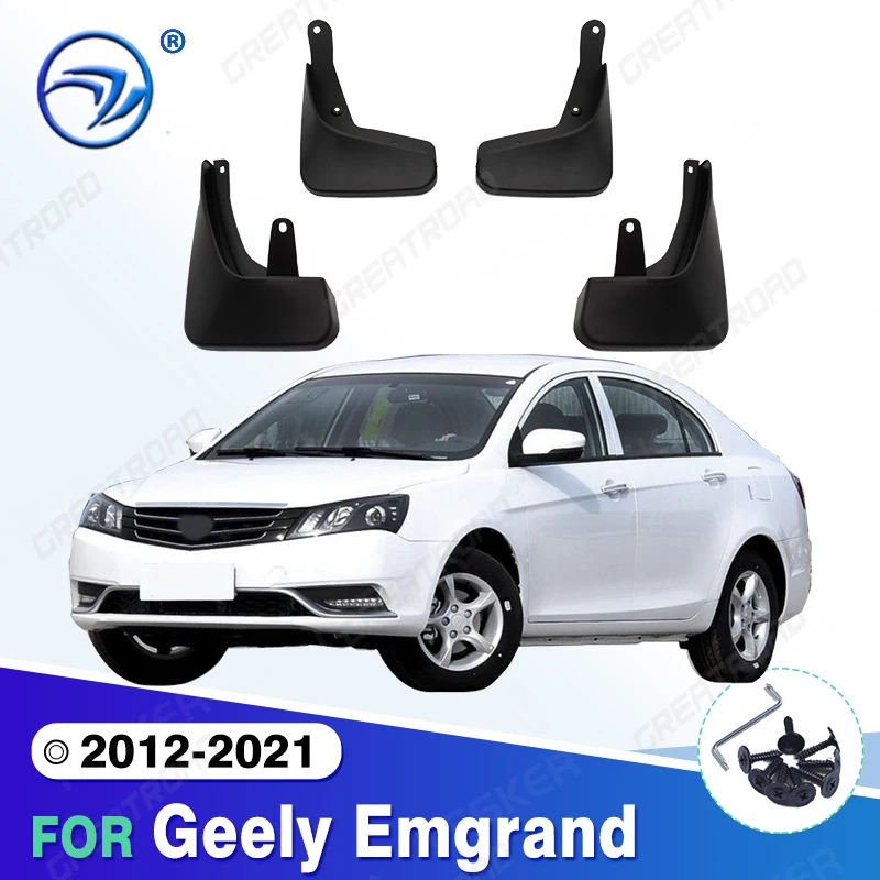 

Для Geely Emgrand 2012-2021 2015 2016 2017 2018 2019 2020 брызговики на крыло брызговики брызговики автомобильные аксессуары
