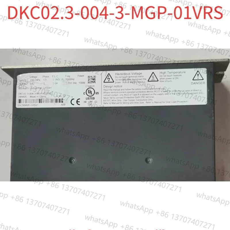 DKC02.3-004-3-MGP-01VRS تم اختباره بنسبة 100% بشكل جيد في حالة جيدة