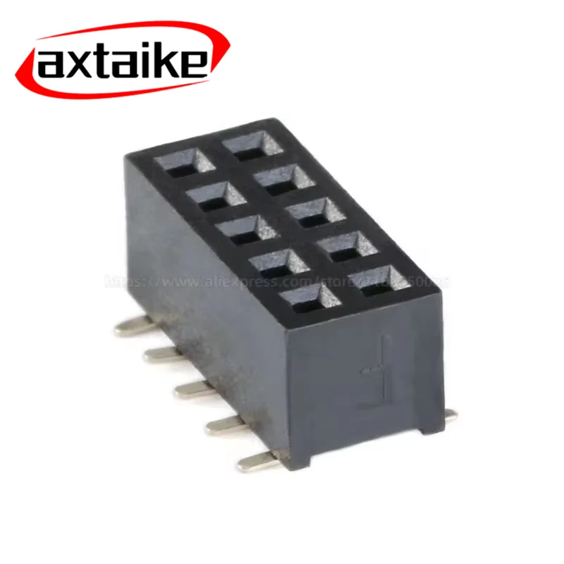20PCS 2*2-40Pin Black Double row Female Header Connector 2P 3P 4P 5P 6P 7P 8P 10P 12P 15P 20P 40Pin PCB JST 2mm 2.0mm SMD SMT