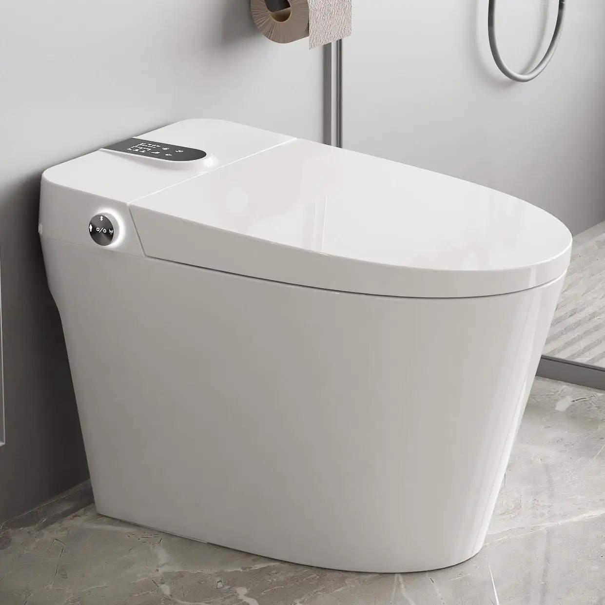 H-029 Model YW Luxury Automatic Open Electric Foot Touch Sensor Flush Intelligent Smart Bidet Toilets