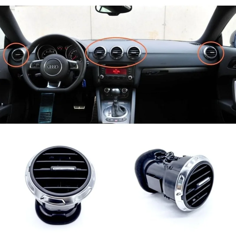 

For Audi TT TTS Mk2 8J 2007-2014 8J0820901 Front Dashboard Air Vent AC Heating Grille Diffuser Center Panel 8J0820901E
