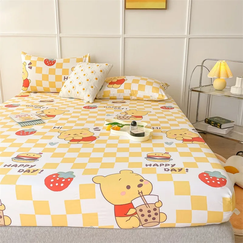 Bed Hats Single Cotton Bedspread Models Cartoon Princess Bed Sheet All-inclusive Thickened Dust Cover Pillowcase Need Order