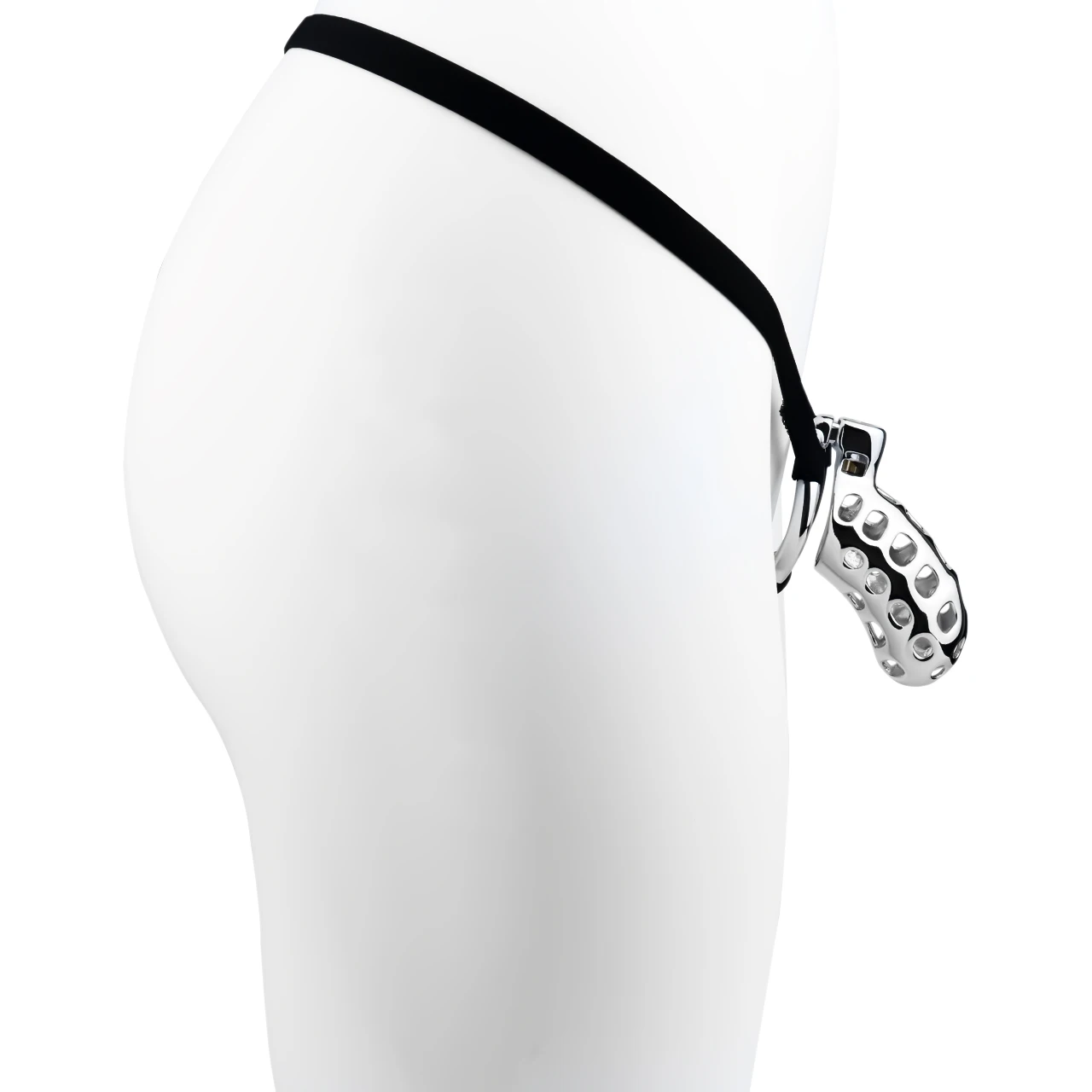 FRRK Femboy Abstinence Breathable Metal Chastity Device With Three-Way Elastic Auxiliary Strap Penis Bondage Adult Fetish Toys 6