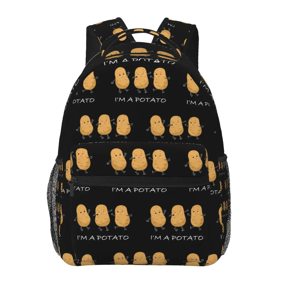 I'm A Potato Funny Potato GIft Cute Meme Backpacks Boys Girls Bookbag School Bags Travel Rucksack Shoulder Bag Large Capacity