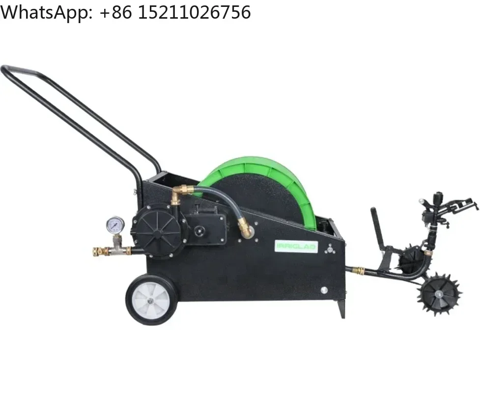 40m Automatic Retractable Garden Watering Hose Reel Cart Travelling Sprinkler