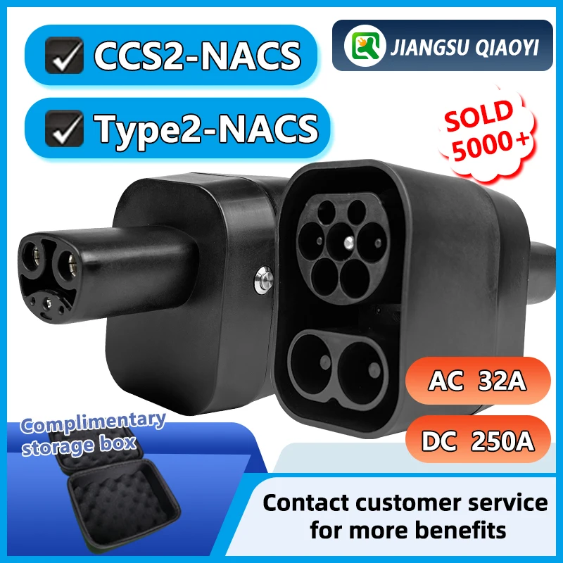 ccs2 to nacs EV Charging Adapter 250A CCS2 charging pile charge  for Tesla nacs  Car ev Charger ccs2 to tesla Adapter