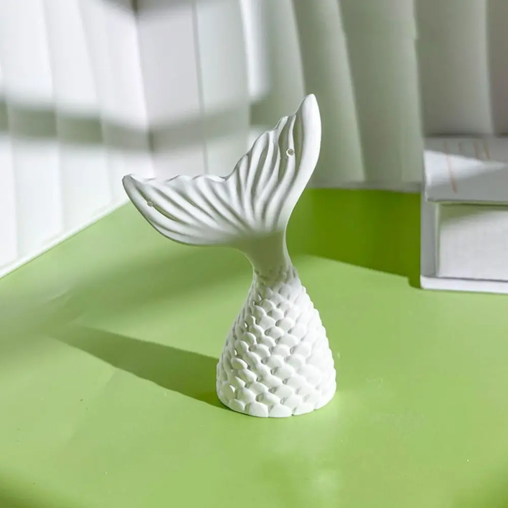 

Bracelet Necklace Fishtail Earrings Display Rack Exquisite White Gypsum Gypsum Earrings Holder Jewelry Holder INS