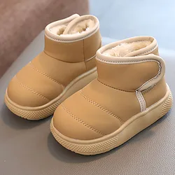 Winter Plush Boots For Toddler Baby Thick Warm Cotton Shoes For Children Anti-slippery Faux Fur Boots For Kids Little Girl Boots