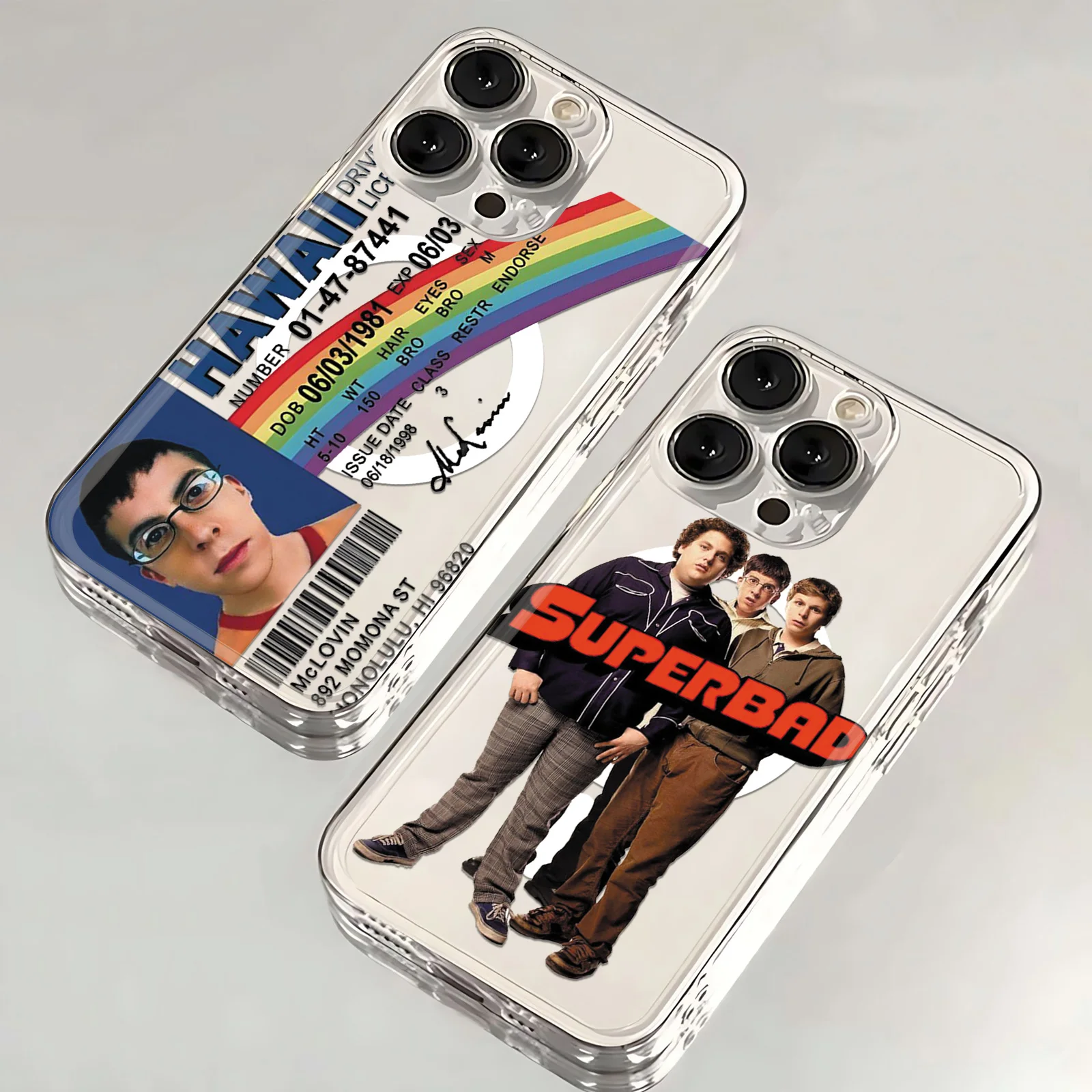 Mclovin Movie Superbad Phone Case for Infinix Hot 50 40 30 30i 20 20i 12 12i 11 1010i 10s 9 8 Play NFC 4G 5G Clear Soft TPU Case