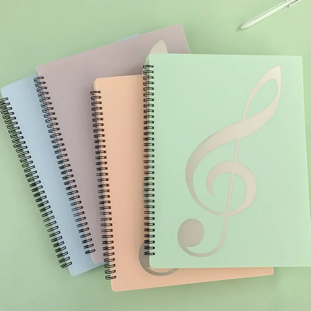 Flexible 40 Pages Piano Music Score Folder A4 Music Book Clip Sheet Note Folder Piano Paper Sheets Music Score For Practice - Image 2