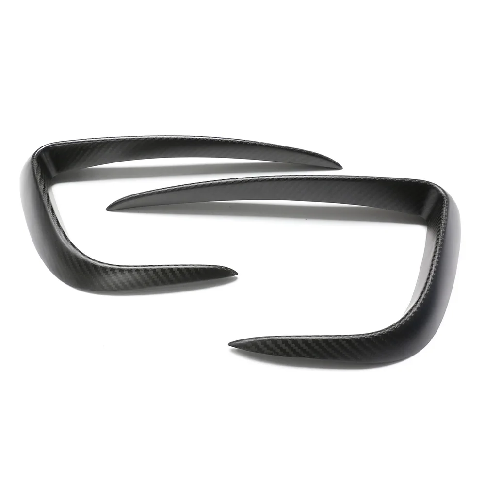 

MODEL Y Carbon Fiber Front Fog Canards Matte Finish For TESLA MODEL Y 2021-