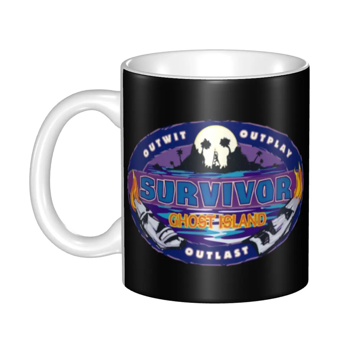 

DIY Adventure Game TV Show Survivor Ceramic Mug Custom Coffee Cups Creative Present