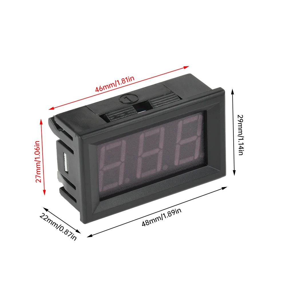 Detektor Meter Modul Sensor Suhu 0.56 Inci dengan Probe Sensor DC 5-12V Panel Penguji Digital LED Termometer -55 ~ + 120 ℃