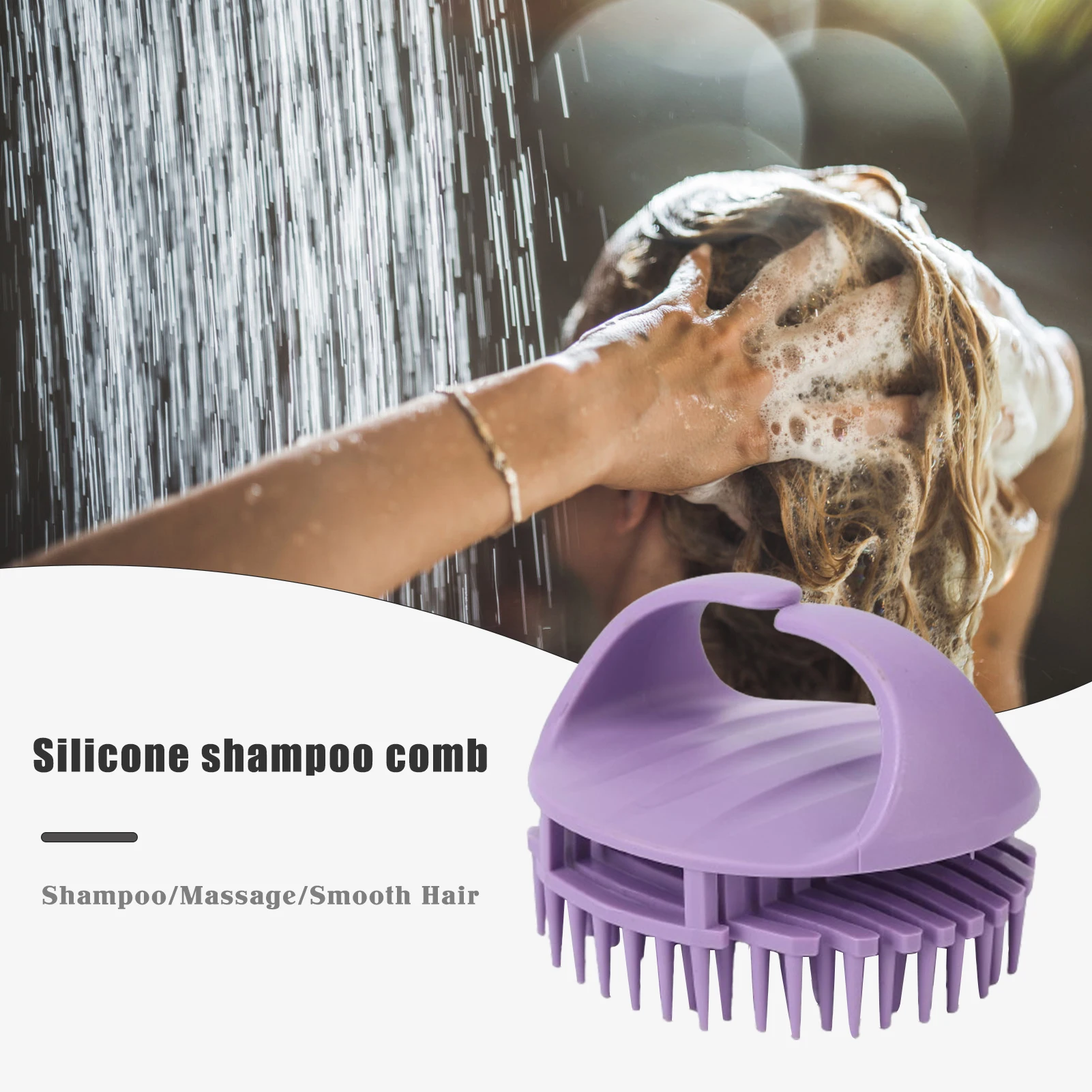 

Silicone Shampoo Brush Portable Air Cushion Comb Head Scalp Massage Cleaning Comb Hair Washing Comb Salon Hairdressing Tool