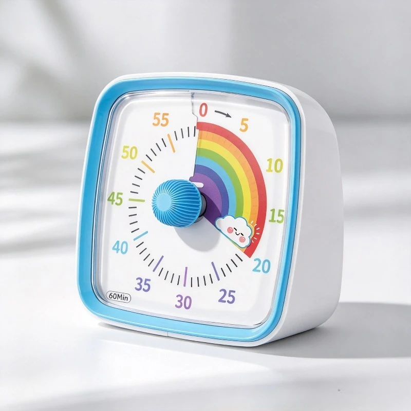 Visual Timer 60 Minutes Countdown Silent Time Management Tool For Kids Adults Classroom Home School Study Work Clock Decor